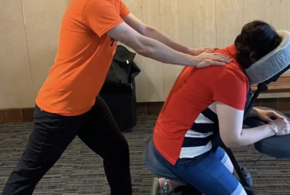 How Chair Massage Can Increase Booth Traffic at Trade Shows