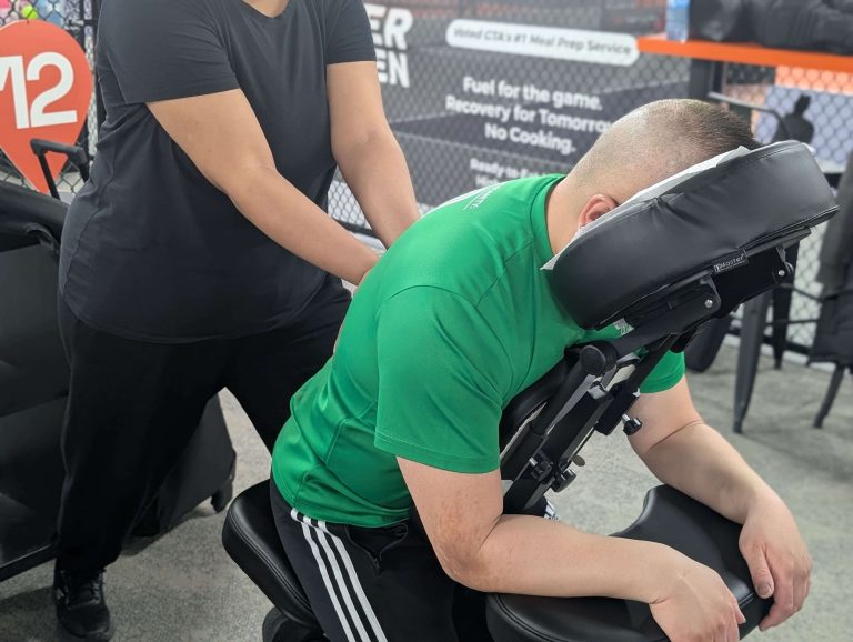 very good photo chair massage